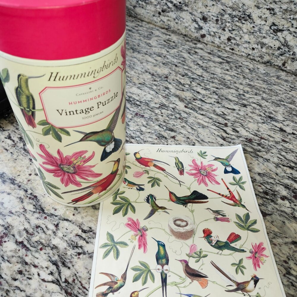 Cavallini Hummingbird Puzzle  1000 Pieces